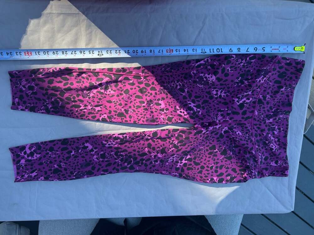 Lululemon Leggings Size 12 Purple Animal Print